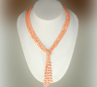 Multi- strand of pearl necklace