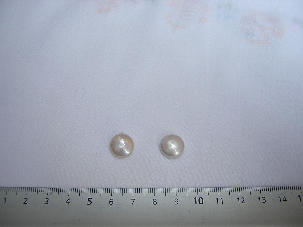 11.5mm grade AA white flat pearl