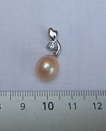 10mm grade AAA pear shaped pearl pendant