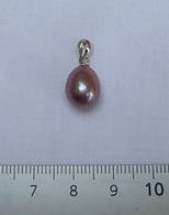 11mm grade AAA pear shaped purple pearl half drilled