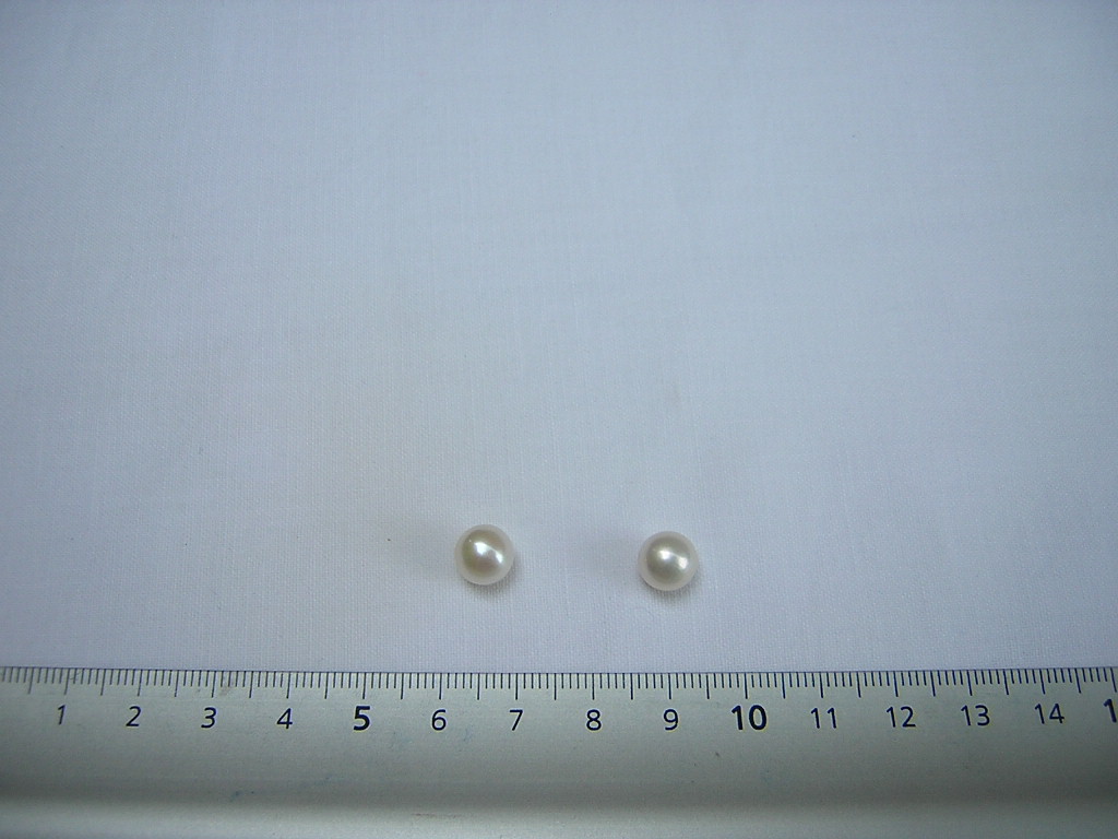 8mm grade AAA round white pearl